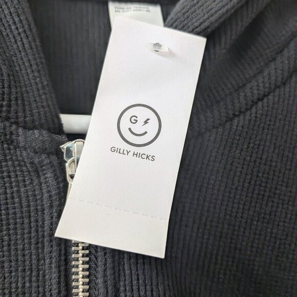 Gilly Hicks Waffle Zip-Up Hoodie Medium - Picture 2 of 7